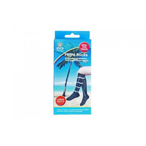 Sure Travel Flight Socks Large