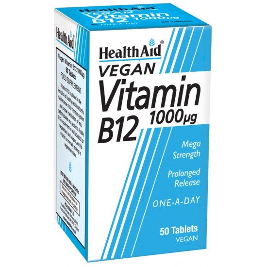 Healthaid Vegan Vitamin B12 1000ug Tablets 50's