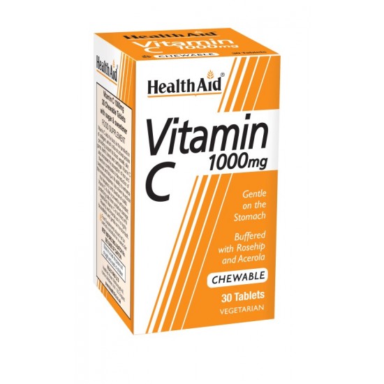 Healthaid Vitamin C 1000mg Chewable Tablets 30's
