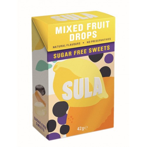 Sula Sugar Free Sweets 42g Mixed Fruit Drops