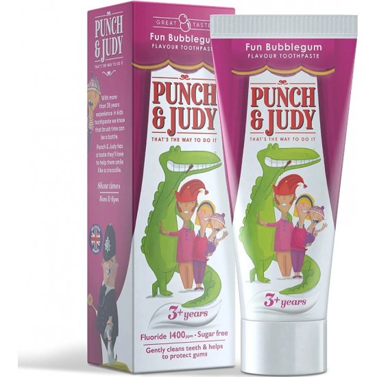 Punch & Judy Toothpaste 50ml Fun Bubblegum 3+ Years
