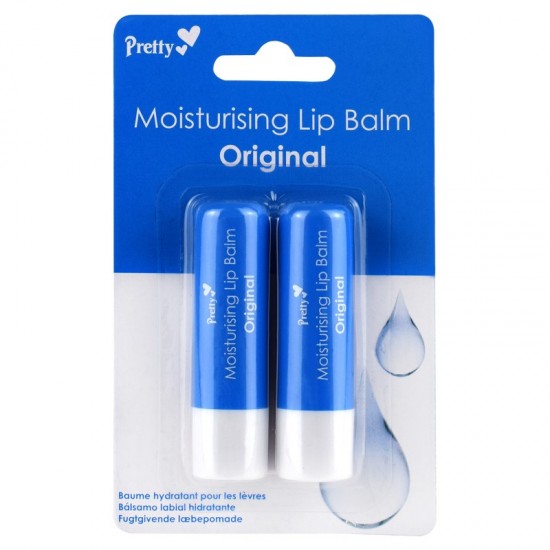 Pretty Moisturising Lip Balm 2pk Original 