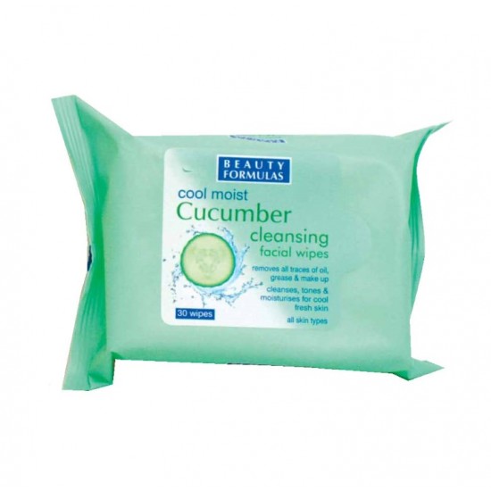 **BF Cleansing Facial Wipes 25's Cool Moist Cucumber