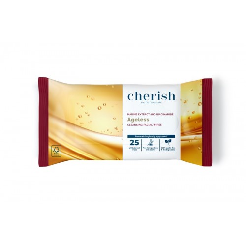 Cherish Facial Cleansing Wipes 25's Ageless