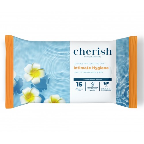 Cherish Intimate Hygiene Wipes 15's