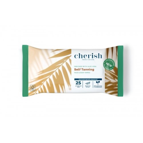 Cherish Self Tanning Wipes 25's 