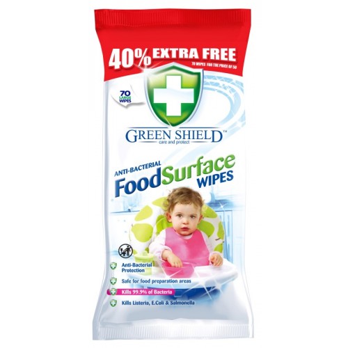 Greenshield Surface Wipes 70's Food Surface