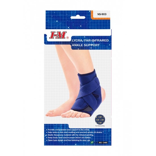 I-M Lycra/Far-Infrared Ankle Support NS-903 One Size  