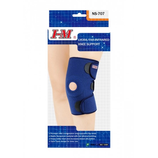 I-M Lycra/Far-Infrared Knee Support NS-707 One Size