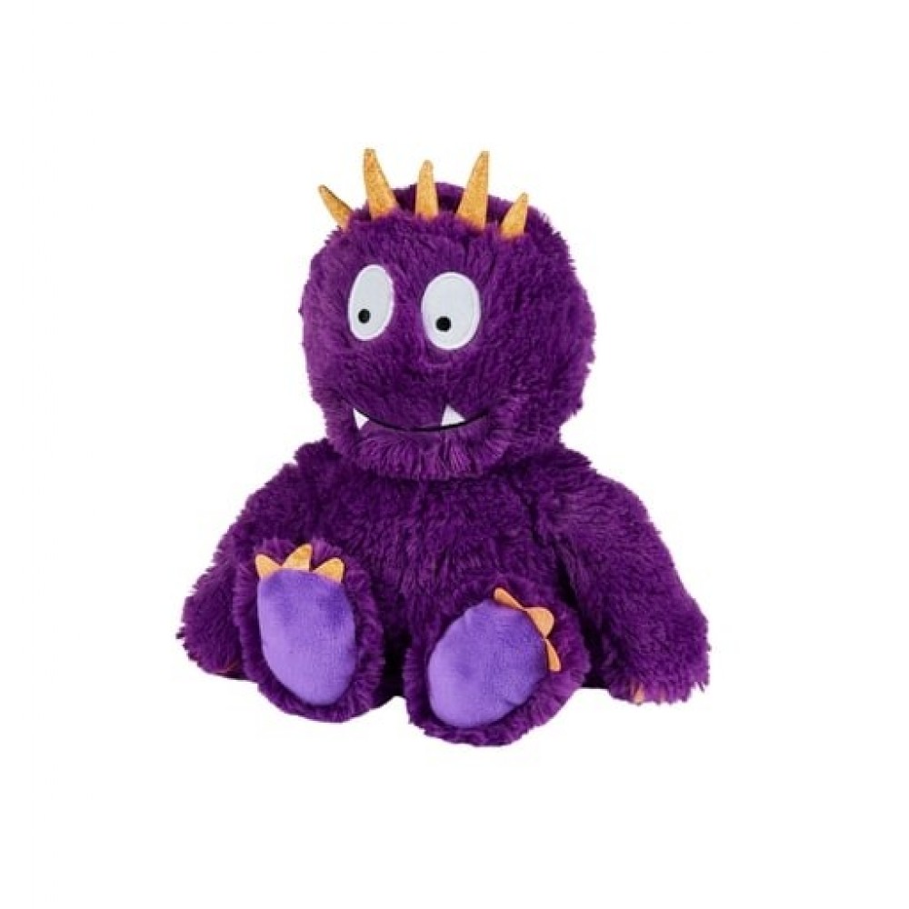 Warmies Microwaveable Soft Toys, Bright Purple Monster Hampdens