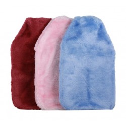 Hot Water Bottle with Fur Cover