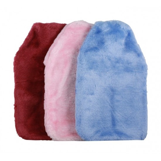 Hot Water Bottle with Fur Cover