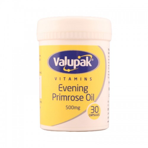 Valupak Vitamins Evening Primrose Oil 500mg Capsules 30's