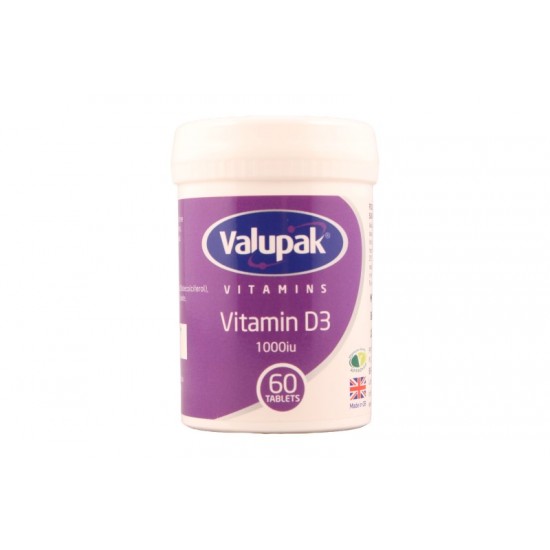 Valupak Vitamins Vitamin D3 1000iu Tablets 60's (purple)