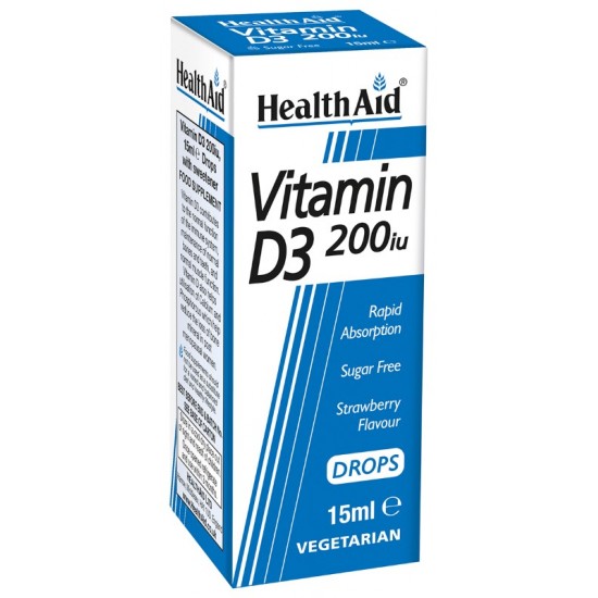 Healthaid Vitamin D3 200iu Drops 15ml