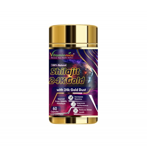 Vitaminnica Shilajit 24k Gold Capsules 60's