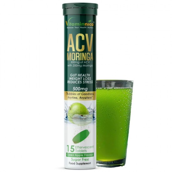 Vitaminnica ACV Moringa- Green Apple Effervescent Tabs 15s