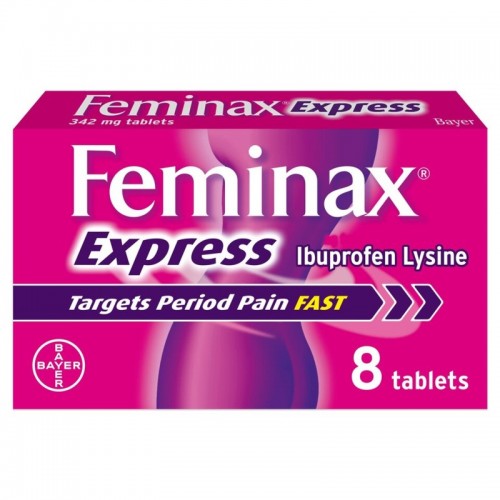 Feminax Express Ibuprofen Lysine Tablets 8's [GSL]