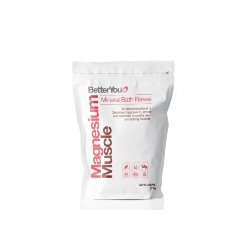 Better You Magnesium Mineral Bath Flakes 1kg Muscle (Special Offer)