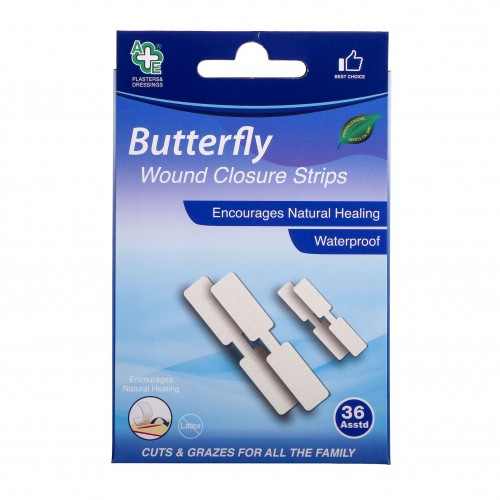 A&E Butterfly Wound Closure Strips 36's (AE28)