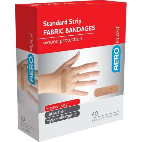 AeroPlast Fabric Bandages 40's Standard Strip