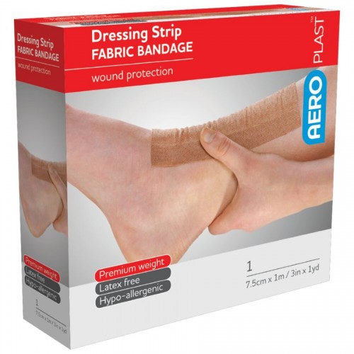 AeroPlast Fabric Bandage 7.5cm x1m Dressing Strip