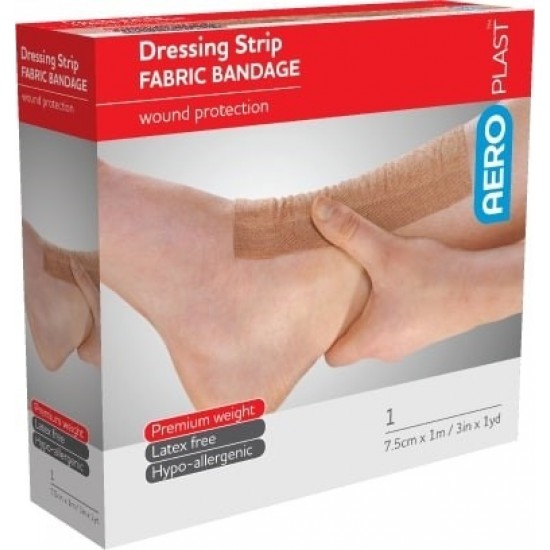 AeroPlast Fabric Bandage 7.5cm x1mtr Dressing Strip
