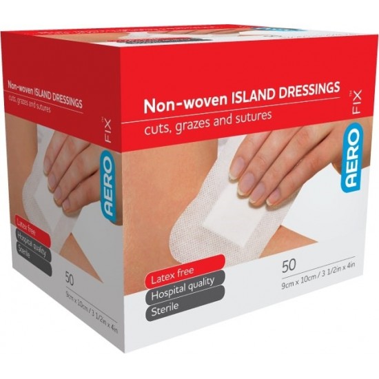 AeroFix Non-Woven Island Dressings 9x10cm - Individually Wrapped