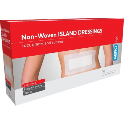 AeroFix Non-Woven Island Dressings 9x20cm - Individually Wrapped