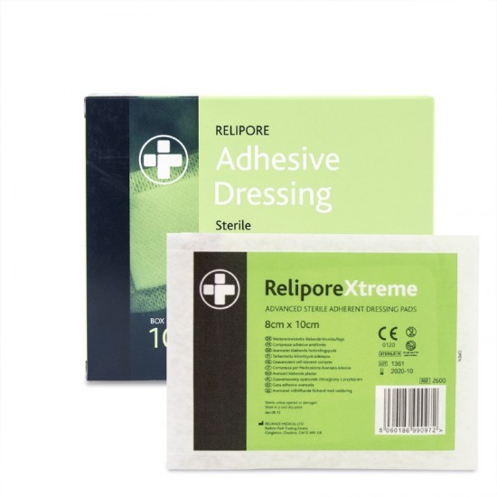 ReliPore Sterile Adhesive Dressing 8x10cm 10's