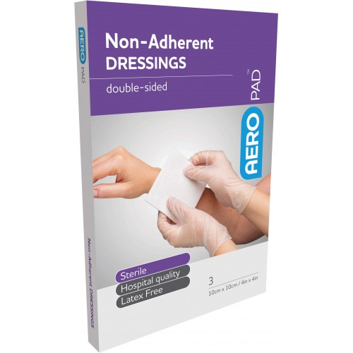 AeroPad Non-Adherent Dressings 10x10cm 3's