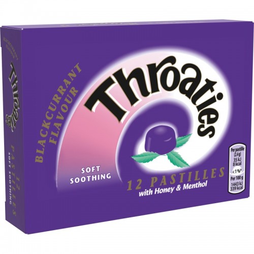 Throaties Pastilles 12's Blackcurrant [GSL] (Special Offer)