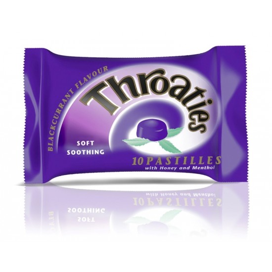 Throaties Pastilles 10's Blackcurrant