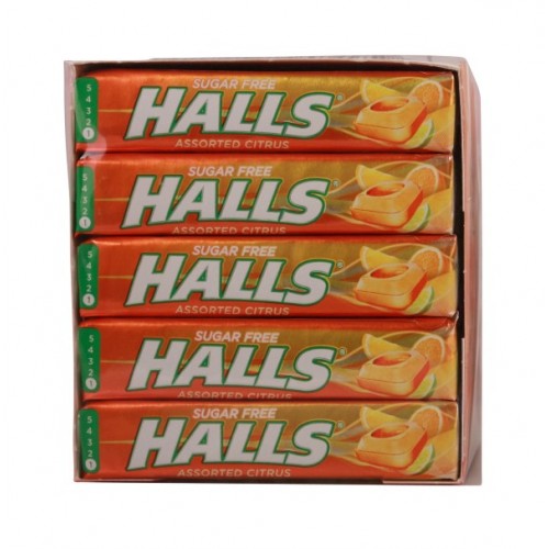 **Halls Mentholyptus Sugar Free Assorted Citrus