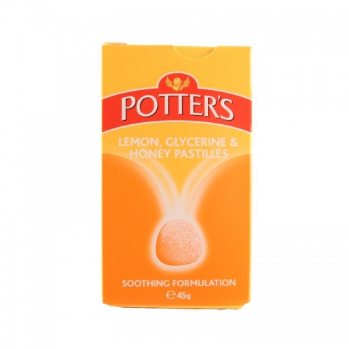 Potters Cough Pastilles 24's Lemon, Glycerine & Honey (D)