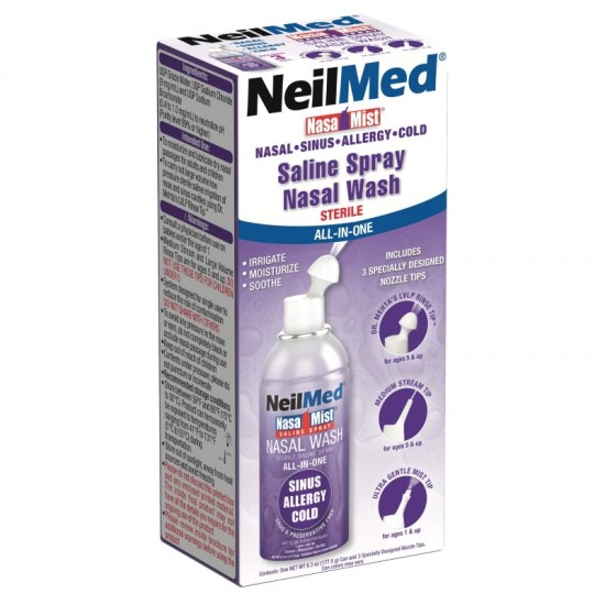 Neilmed NasaMist Saline Spray 177ml All in One