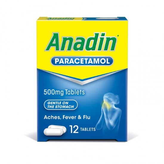 Anadin Paracetamol Tablets 500mg 12's