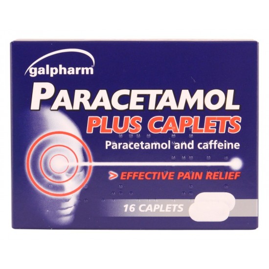Galpharm Paracetamol PLUS Caplets (Paracet & Caffeine)16's