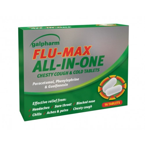Galpharm Flu-Max All-in-One Tablets 16's [GSL]