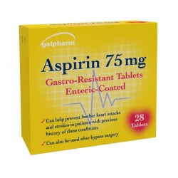 Galpharm Aspirin 75mg Tablets 28's [GSL]