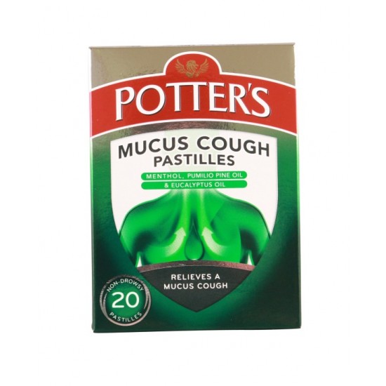 Potters Cough Pastilles 20's Mucus 