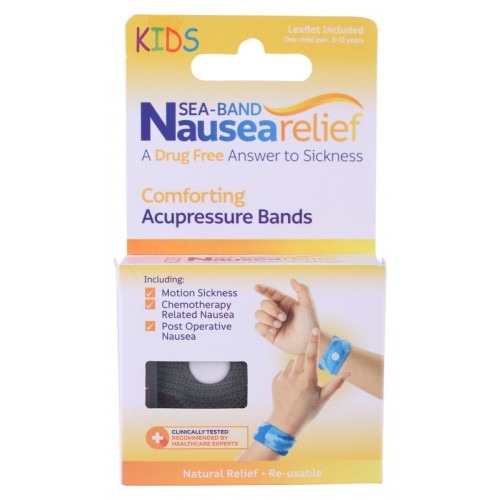 Sea-Band Nausea Relief Comforting Acupressure Bands Kids (One Size)