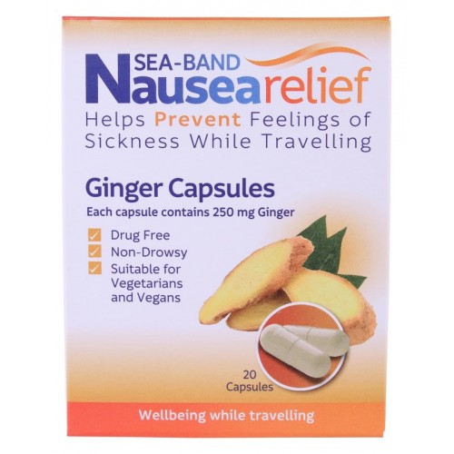 Sea-Band Nausea Relief Ginger Capsules 20's