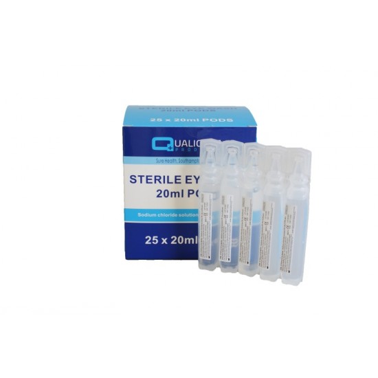 Qualicare Sterile Eye Pods 25 x 20ml