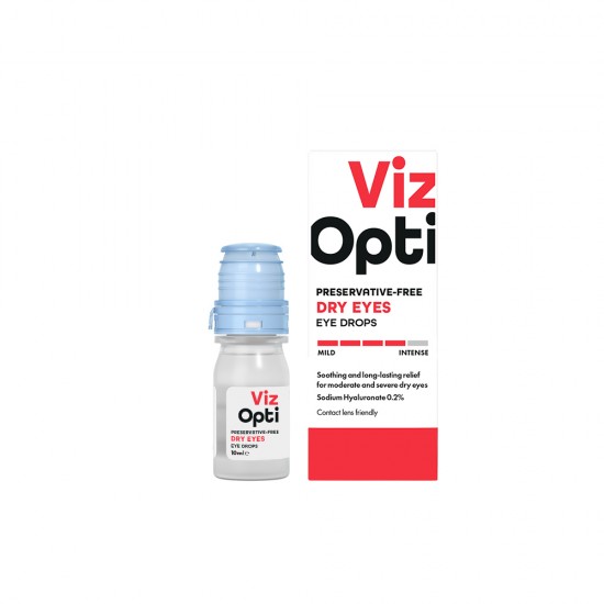 Viz Opti Eye Drops 10ml Preservative Free Dry Eyes