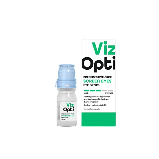 Viz Opti Eye Drops 10ml Preservative Free Screen Eyes