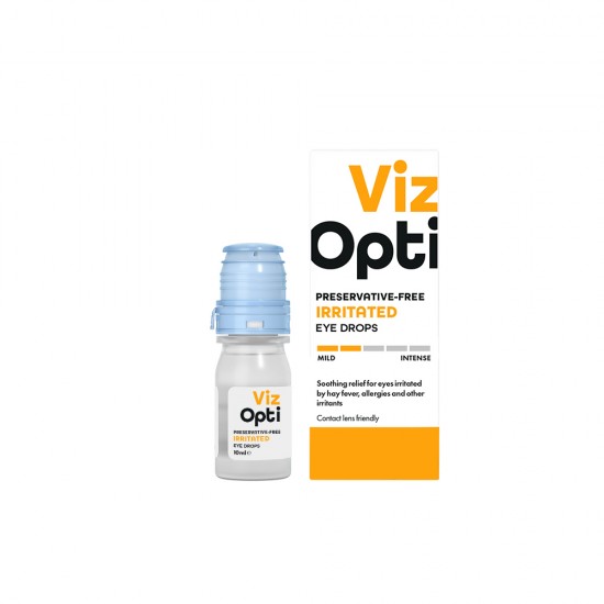 Viz Opti Eye Drops 10ml Preservative Free Irritated Eyes
