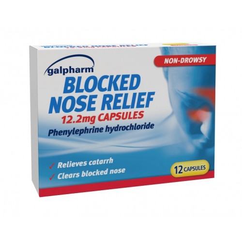Galpharm Blocked Nose Relief 12.2mg Capsules 12's [GSL]