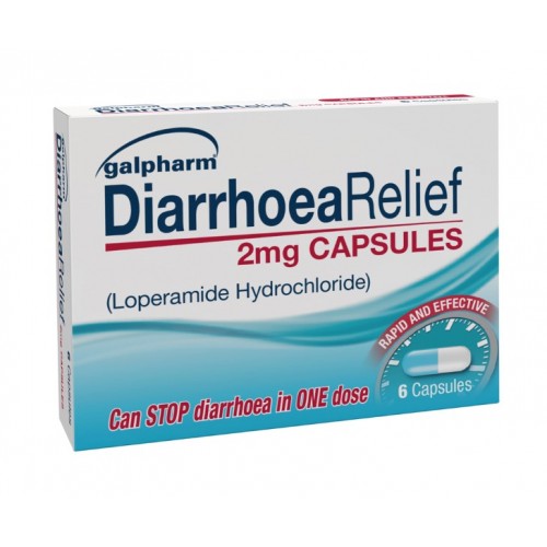 **Galpharm Diarrhoea Relief Loperamide 2mg Capsules 6's [GSL]