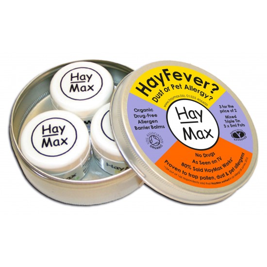 HayMax (3 for the price of 2) MIXED Triple Tin - Aloe Vera/Lavender/Pure